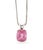 Late 20th Century 14k White Gold Rubellite Pendant Necklace For Sale - Image 5 of 6
