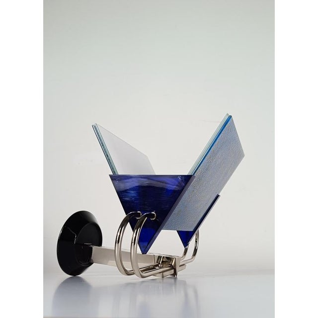 Italian Post Modern Sconce attributed to Perry A. King & S. Mirand for Arteluce, 1980s For Sale - Image 3 of 18