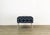 Chenille Ottoman on Italian Style Metal Legs For Sale - Image 4 of 11