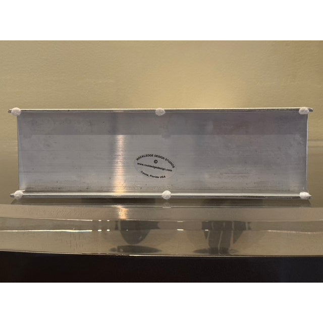 Postmodern Fred Garbotz "The Kiss" Brushed Aluminum Figural Sculpture – Rockledge Design Studios For Sale - Image 9 of 10