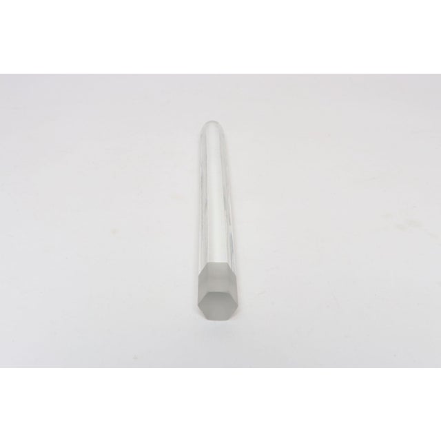 Vintage Oversized Crystal Pencil Sculpture For Sale - Image 4 of 12