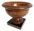 Antique English Grand Tour Bowl with Base in Veined Beech, 1890s For Sale