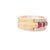 1980s 14k Yellow Gold Ruby & Diamond Band Ring, Size 6.75 For Sale - Image 4 of 12