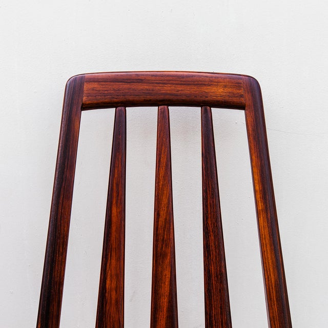 Mid-Century Modern 1970s Restored Danish Mid Century Modern Rosewood "Eva" Dining Chairs by Niels Koefoed For Sale - Image 3 of 13