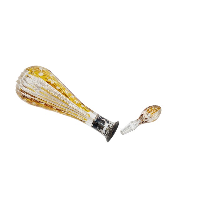 Gold Art Deco Crystal Silver Carafe, Denmark, 1930s For Sale - Image 8 of 13
