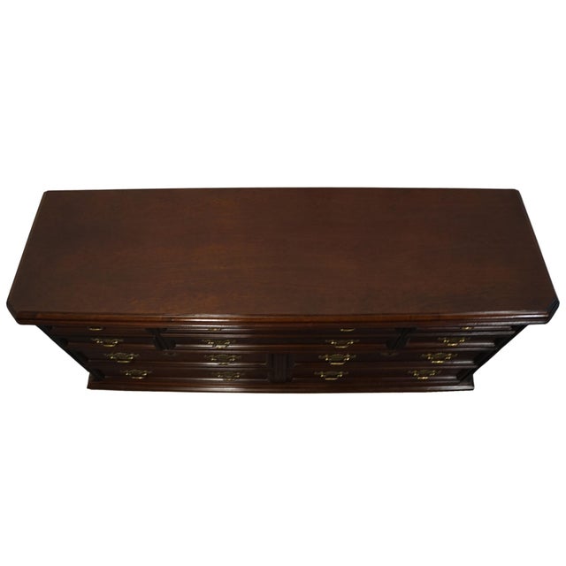 Bassett Bassett Furniture Eden House Collection Solid Cherry Traditional Style 66" Double Dresser 2083-0237 For Sale - Image 4 of 12