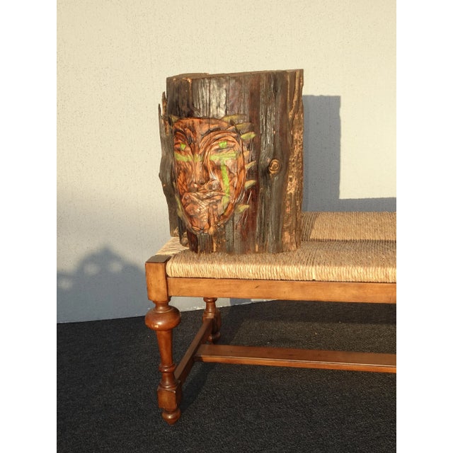 Unique Hand Carved Wooden Log in Good Vintage Condition. Solid and Firm. Wear is usual for its age. Please study the...