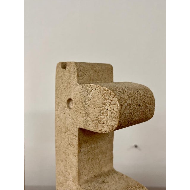 Mid-Century Modern Giraffe Sculptures in Travertine by Enzo Mari for the Mannelli Brothers, 1970s, Set of 2 For Sale - Image 3 of 9