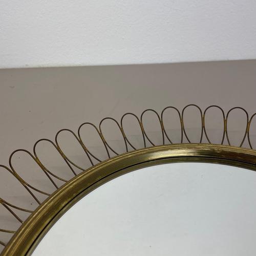 Brass Metal Round Mirror by Josef Frank for Svenskt Tenn, 1960s For Sale - Image 12 of 18