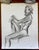Contemporary Original Life Drawing, Seated Male Figure XII For Sale - Image 3 of 4