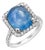 Gia Certified No Heat Sapphire 6.46 Carat Diamond 0.75 Carat White Gold Ring 5.5 For Sale