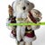 Wood Vintage Holiday Santa Bear Figurine With Teddy and Staff For Sale - Image 7 of 18