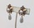 Trifari Vintage Signed Crown Trifari Faux-Topaz & Faux-Grey Pearl Drop Clip Earrings-2 Pieces For Sale - Image 4 of 9