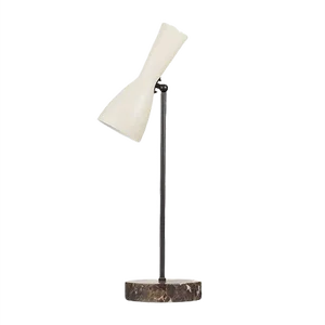 Aluminum White Wormhole Table Lamp by Simone Calcinai for Brass Brothers