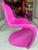 Verner Panton Extremely Rare Set of Five Verner Panton Hot Pink Chairs, Circa 2001 For Sale - Image 4 of 12