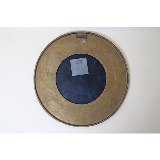 Mid-Century Modern Brass Round Wall Mirror, Italy, 1960s For Sale - Image 3 of 15
