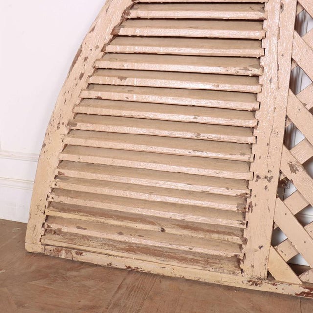 French Arched Shutters, 1890s, Set of 2 For Sale - Image 3 of 14