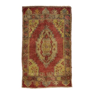 Vintage Turkish Yastik Rug - 01'10 X 03'00 For Sale
