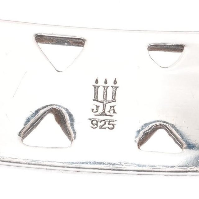 8" Retired James Avery Mycenaean bangle bracelet in sterling For Sale - Image 4 of 8