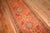 Orange Zabihi Collection Antique Long Orange Turkish Oushak Early 20th Century Runner - 2'11" x 18'10" For Sale - Image 8 of 12