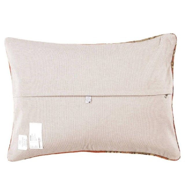 Vintage hand woven Turkish pillow. This is made of wool. Back cotton. Beautiful colors and well made. This pillow features...