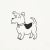Schumacher x The New Yorker Good Dogs Everywhere Wallpaper In Black & White For Sale In New York - Image 6 of 7