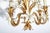 Brass Italian Hollywood Regency Gilt Tole Lily Four-Light Chandelier, 1960s For Sale - Image 8 of 13