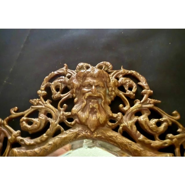 Antique Bradley & Hubbard Brass & Champlevé Enamel Bacchus Girandole Mirror Sconce For Sale - Image 9 of 13