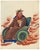 Canton School Artist, Taoist Deity Wang Lingguan, 18th Century, Gouache Painting on Paper For Sale - Image 3 of 7