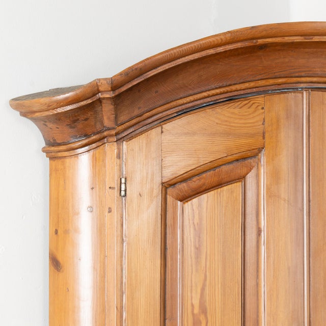 Farmhouse Early 19th Century Swedish Pine Corner Cabinet For Sale - Image 3 of 8