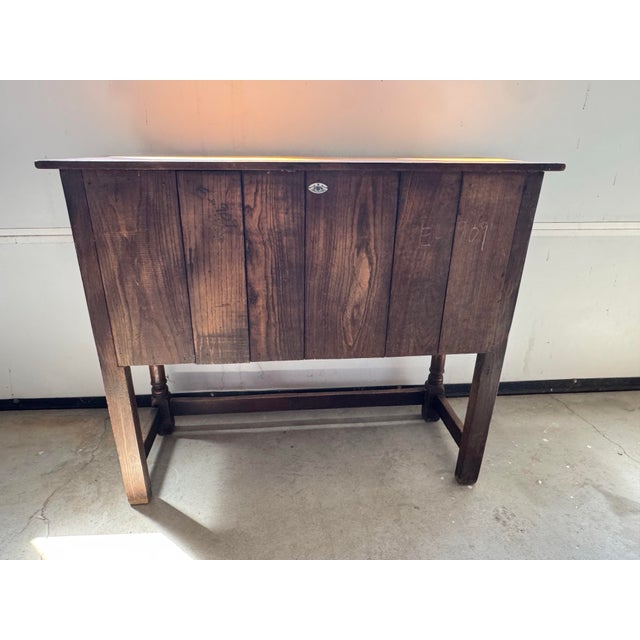 Vintage Teeangee Ipswich England Carved Wood Side Cabinet For Sale - Image 13 of 13