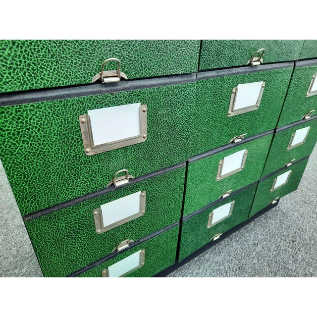 Mid-Century Modern Highboard with File Boxes, 1950s, Set of 30 For Sale - Image 10 of 13