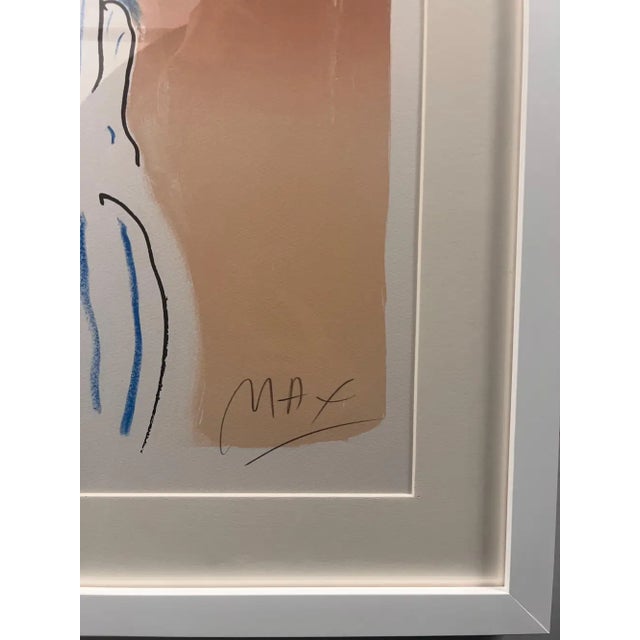 Peter Max Color Silkscreen Girl From Ibiza Hand Signed , Numbered & Framed 1981 For Sale - Image 12 of 12