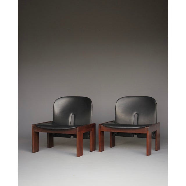 Black Set of 925 Easy Chairs by Afra & Tobia Scarpa for Cassina, 1966 For Sale - Image 8 of 18