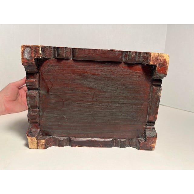 Pair of Late 19th Century Hand Carved Wood Antique Chinese Longgui Dragons Aka Dragon Turtles For Sale - Image 10 of 12