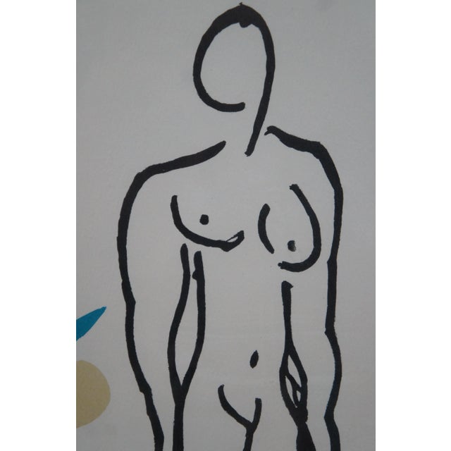 Vintage Henri Mattise Nude With Oranges Nu Aux Oranges Lithograph Print 16" For Sale - Image 6 of 8