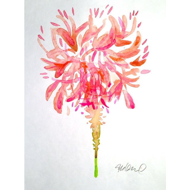 Original Feather Duster Watercolor Painting Chairish