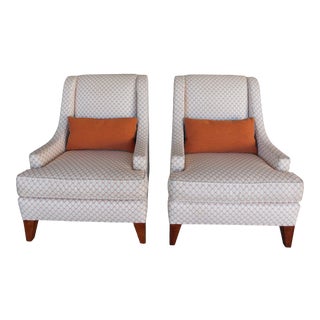 Ethan Allen Regency Style Accent Arm Chairs - a Pair For Sale