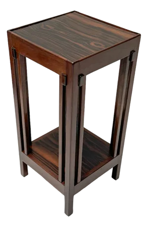 Art Deco Modernist Walnut Pedestal by Anton Lucas, 1920s