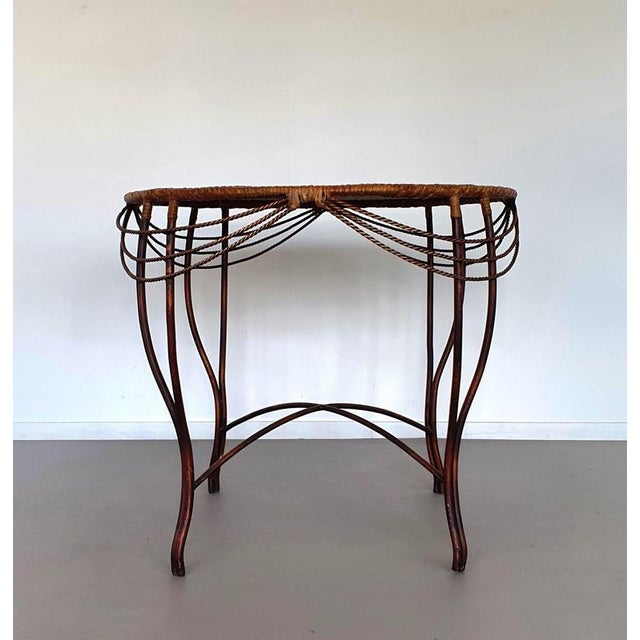 Medaillon Garden Set in Wrought Iron, Italy, 1970, Set of 5 For Sale - Image 17 of 18