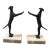 1980’s Original Contemporary Expressionism Bird Dog Iron Bookends- Set of Two For Sale