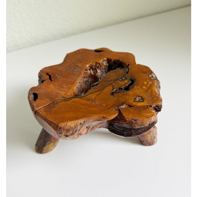 Vintage Olive Root Pedestal Riser For Sale In Sacramento - Image 6 of 11