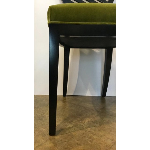 Modern Mark Sikes for Henredon Green Velvet Side Chair For Sale In Atlanta - Image 6 of 7