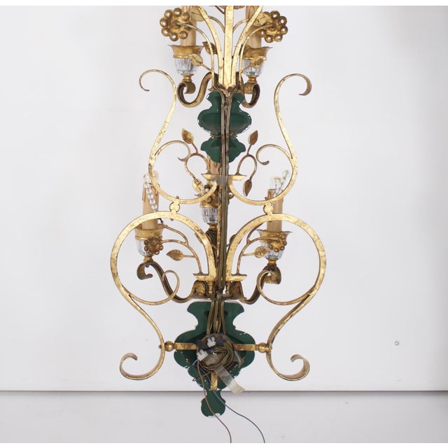 Large Wall Light from Maison Bagues, 1970s For Sale - Image 12 of 13