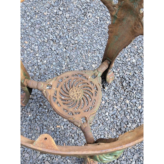 Metal 1920s English Cast Iron Pub or Garden Table For Sale - Image 7 of 8