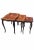 Marquetry Nesting Tables with Cabriole Shaped Legs, 1950s, Set of 3 For Sale - Image 16 of 16