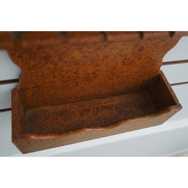 Primitive Style Wood Collector Sponge Painted Spoon Holder W. Carved Sun Rays For Sale In Philadelphia - Image 6 of 8