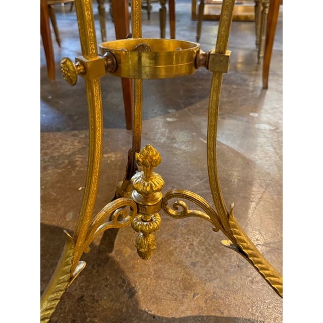 19th Century 19th Century Louis XVI Bronze and Black Marble Table For Sale - Image 5 of 7