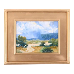 Vic Riesau "Desert Storm" Oil Painting