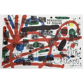 Joan Miro Original Lithograph DM14151d Derriere Le Miroir 1965 For Sale